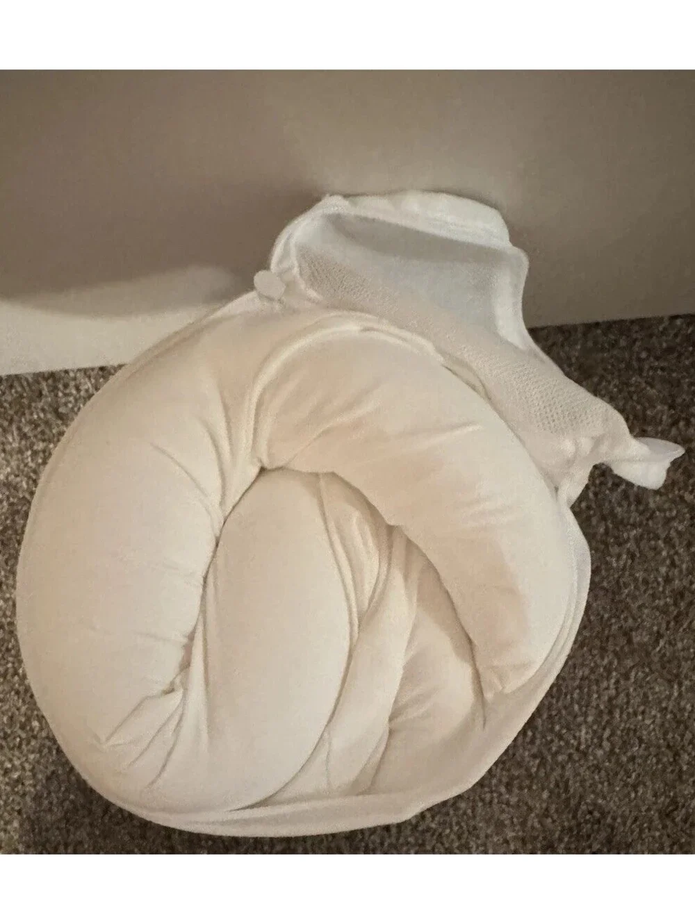 Mellow CloudAlign Pillow White Ergonomic Memory Foam Neck Support Cooling NWOT